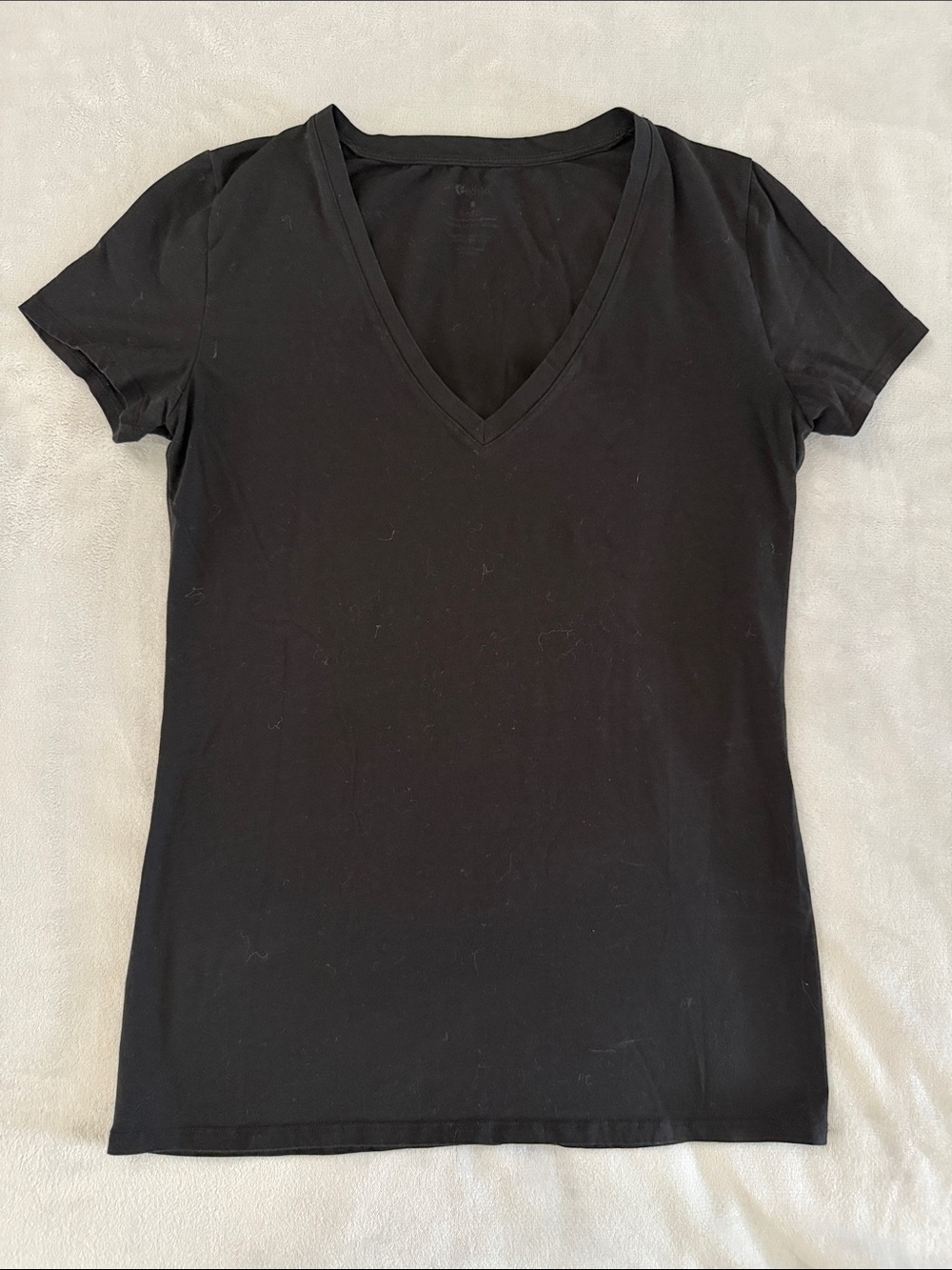 Ethika Black V-Neck Women's Tee- Small